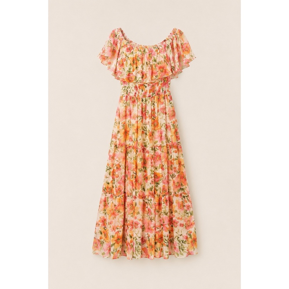 Chris McLaughlin Floral Maxi Dress 12 Whimsical Fairycore Cottagecore NWT - Picture 2 of 10